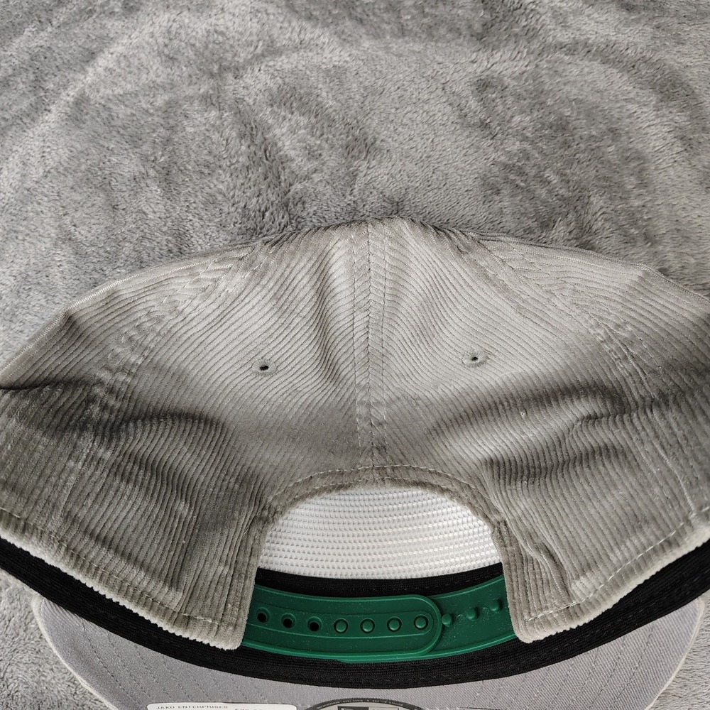 New Era Boston Celtics Corduroy‎ The Golfer Snapback Hat Cap Adjustable Gray - Picture 4 of 7